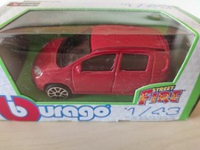 Fiat Nuova Panda Modellino Auto Rosso in Scala 1:43 Street Fire Die-Cast