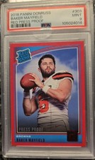 Baker Mayfield Rated Rookie Red Press Proof, Graded 9 Psa Slab, Very Nice Card. rookie card picture
