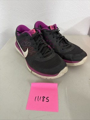 Nike Women's Flex 2015 Run Running Sneakers Lightweight Sz 8 Grey Purple