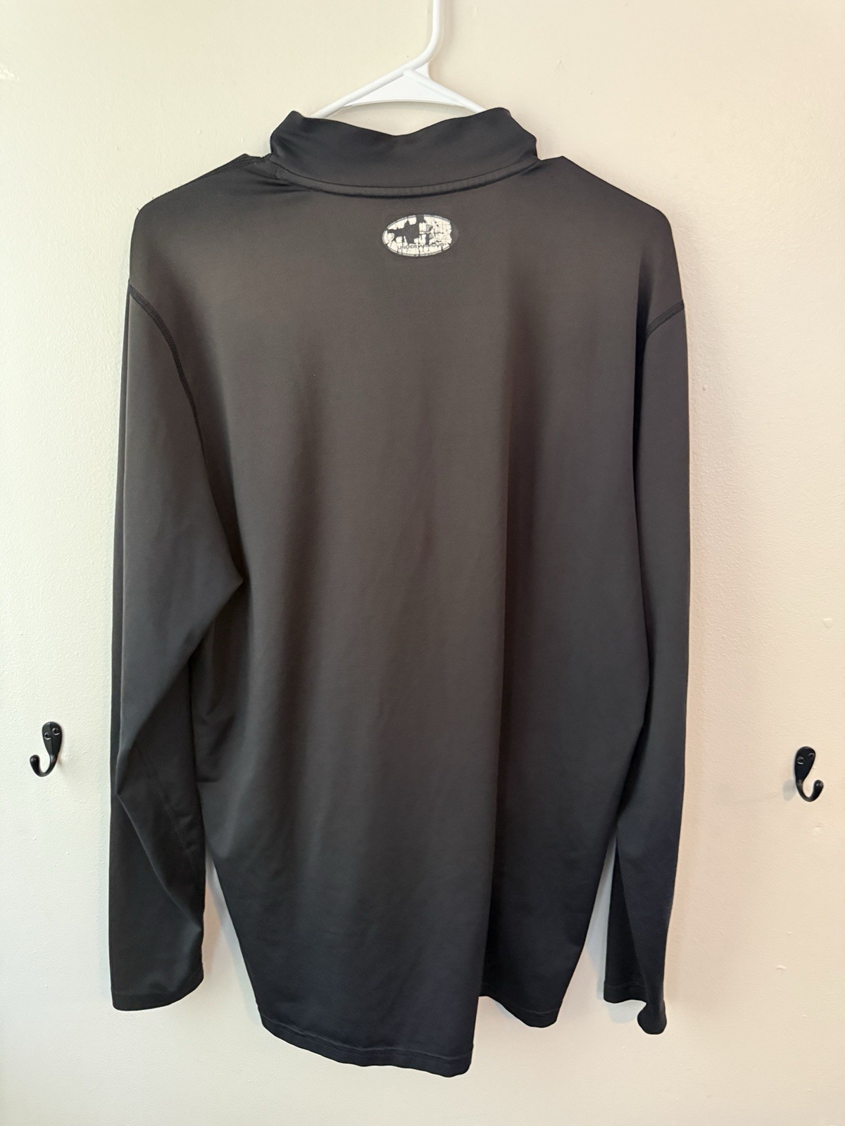 Under Armour ColdGear Fitted Mock Neck Long Sleeve Shirt Men XL Black thumbnail 5