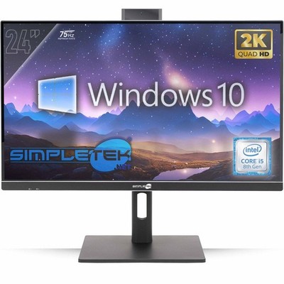 All In One 24'' 2K 75Hz I5 8Th Gen Win 10 Ram 64Gb Ssd 2Tb Gpu Gtx1660 6Gb Gaming