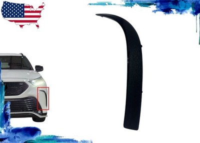 Fits 2021 2025 Toyota Highlander XSE Left Front Bumper Insert Trim Molding Gloss
