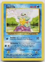 Squirtle 63/102 Base Set Common
