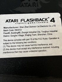 atari flashback 4 classic game console - Selling As Is For Parts Only