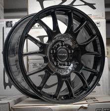 20" VW TRANSPORTER T5 T6 T6.1 DARE SC MOTORSPORT GLOSS BLACK 9J ALLOY WHEELS X4
