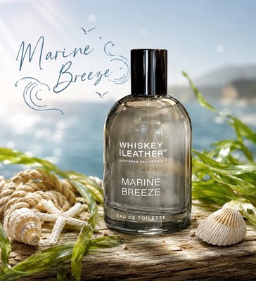 Men Sand + Fog Whiskey Leather Marine Breeze Eau De Toilette EDT 3.38 Oz Spray