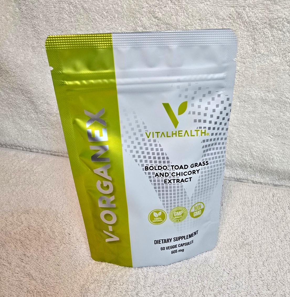 VitalHealth V-Organex Boldo Toad Grass Chicory Extract 60 Veggie Caps 1000mg