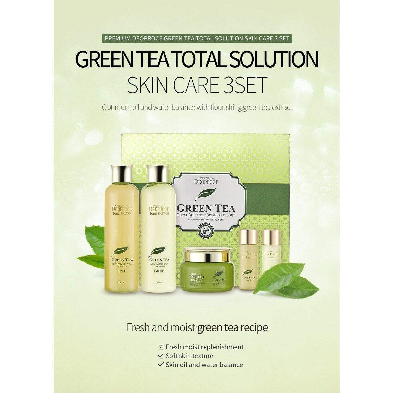 Total Solution Skin Care 3 Set &ndash; Toner, Emulsion, And Cream