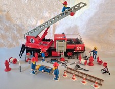Playmobil 3525 Feuerwehr-Leiterwagen  80er Jahre mit reichlich Zubehör