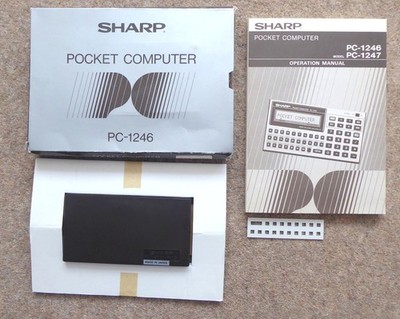 Sharp Pocket Computer PC-1246 Brandneu in Box. Sehr selten, 1984