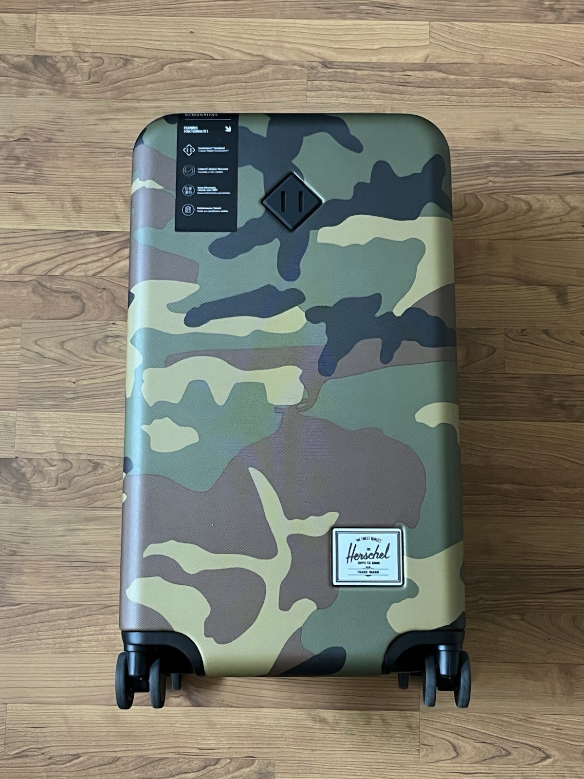 Herschel Heritage Hardshell Luggage-Medium-67L, Woodland Camo, Brand New