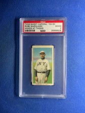 1909-11 Sweet Caporal Baseball T206 Rube Marquard Hands at Thighs Psa 2