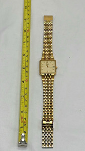 Authentic Rotary Quartz Vintage Dress Watch Electro Gold Plated 4740