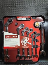 Rare Nos Sears Craftsman 7pc Elbow Ratcheting Wrench Set Sae 14635 - New
