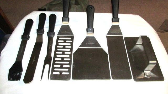 Blackstone Grill Accessories, 7PC BBQ Griddle Tools Set For Outdoor Camping