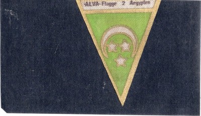 Alva Germany Pennant type Silk Flag 1930s. Egypt