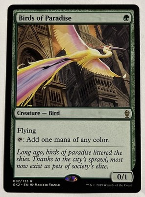 1x Birds of Paradise Regular Ravnica Allegiance Guild Kits 082 NM GK2 MTG 