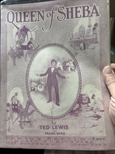 I 1921 9x12 Exotic sheet music QUEEN OF SHEBA by Ted Lewis