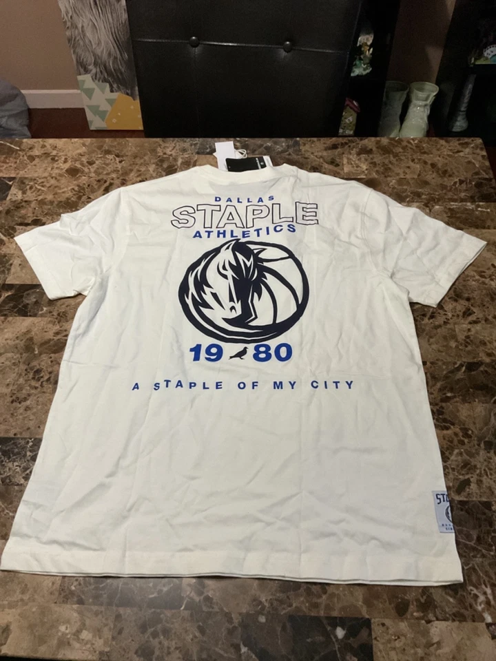 NWT Men's NBA x Staple White Dallas Mavericks Home Team T-Shirt Large Pigeon - Image 4 of 4