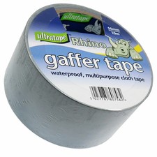 RHINO ULTRATAPE Gaffer | Duct Tape Waterproof, Multipurpose Tape 50mm * 10m 0.47 per metre
