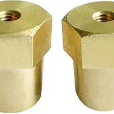 Thread Female Brass Battery Terminal Post Adapter Battery M6 Female Brass 1 Pair