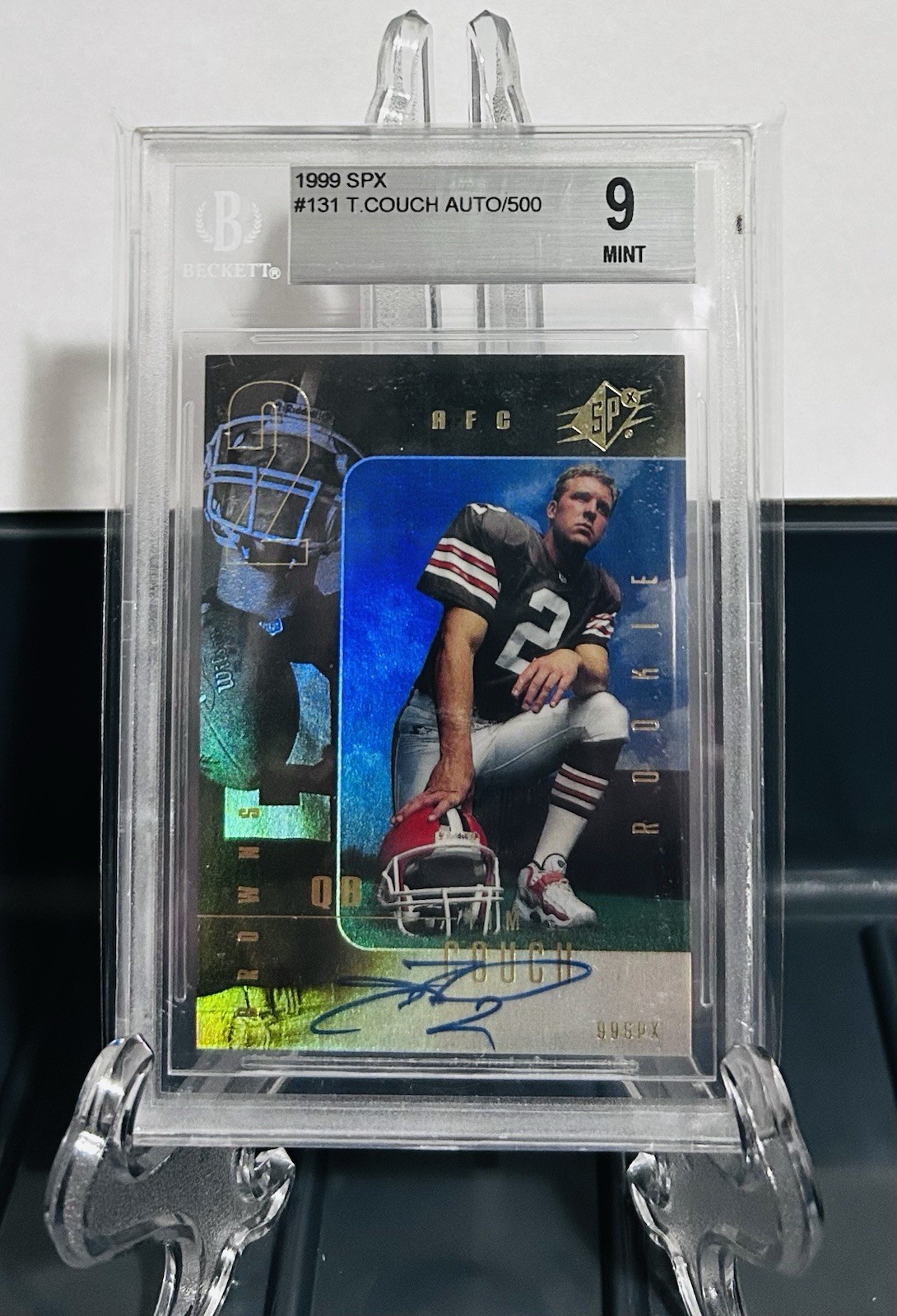 Tim Couch 1999 SPx Autographed Rookie #131 BGS 9 MINT 181/500 Cleveland Browns