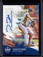 2021 Panini Diamond Kings David Peterson DK Signatures Holo Silver RC Auto #/99