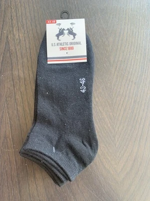 chaussettes homme noir 3 paires 43-46 us athletic neuves - Photo 1/2