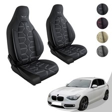 Sitzbezug f�rs Auto passend BMW 1er in Schwarz Grau 430L01