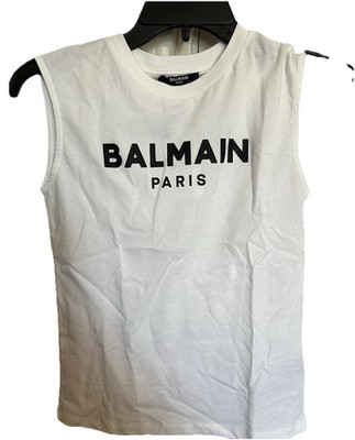 Balmain Tshirt Kids Sleeveless Crew Size 8 Years (Authentic) Unisex 