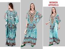 Indian Printed Polyester Crepe Fabric-45 Kaftan Women Dress Free Shipping