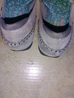 Women's Sketcher Slip On Shoes Gray Suede Sz. 8US--EU38 Relaxed Fit — photo 8