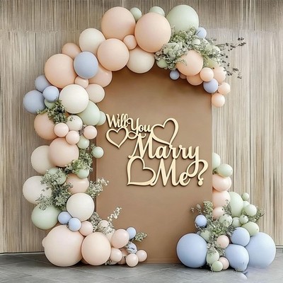Will You Marry Me Sign for Backdrop,Wooden will 10 inches x 13 inches, wood