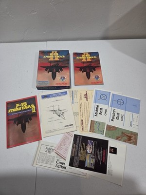 F-15 Strike Eagle II IBM PC MicroProse *Box & Manuals Only, NO GAME FLOPPYS* VTG
