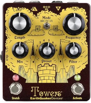 EarthQuaker Devices Towers Soundscape Generator Pedal - Saffron Sparkle,