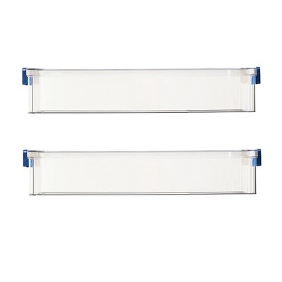 2 Stck. 5,5 Quart 9 x 13 Kunststoff Tragbar Projektkoffer mit Schnappverschluss Klar5295