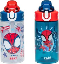 Zak Designs Marvel Spider-Man Sage Kids Water Bottle For School or Travel, 16oz