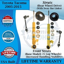 Bilstein Front Left Right Strut Wsway Bar 2005-2015 Toyota Tacoma 9yrwarranty