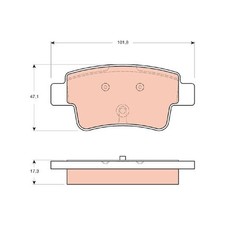 Satz Bremsbeläge Bremsklötze hinten für Opel Corsa D S07 id86914
