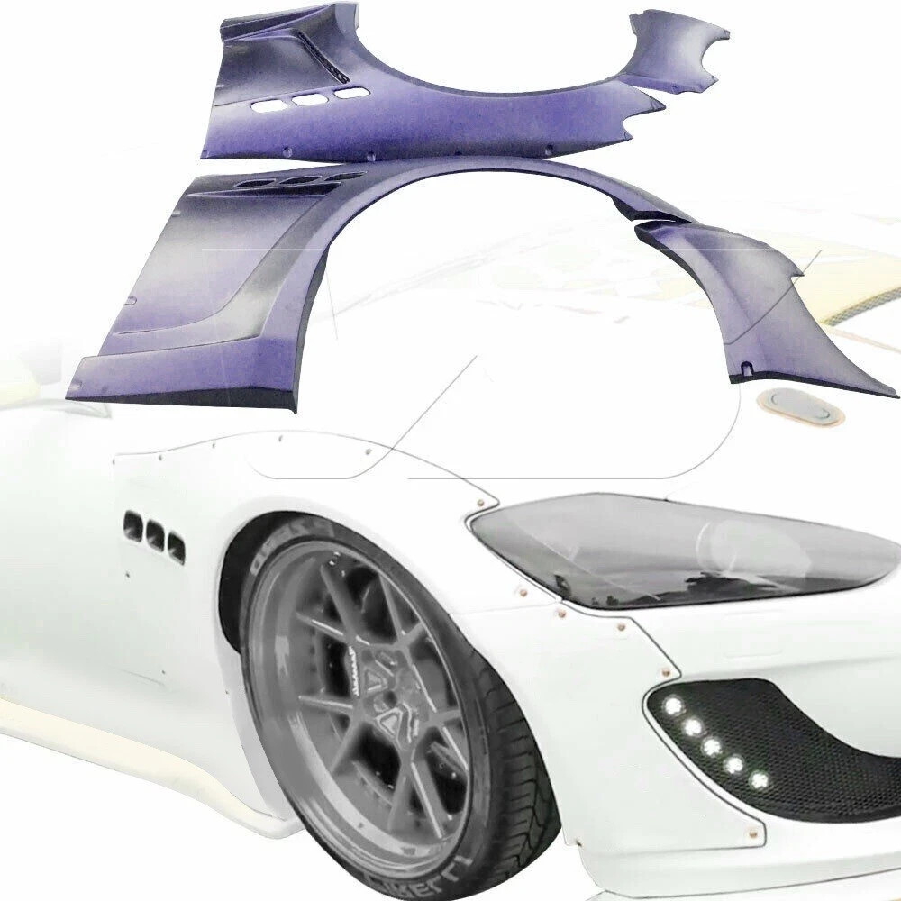 LW Wide Body Front & Rear Fender Flares For 2008-2017 Maserati GranTurismo