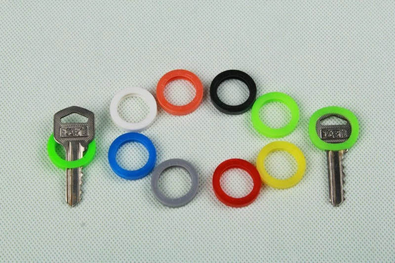 8 Piezas Cubiertas de Silicona Hueca para Llavero Topper Estuche para Llaveros con Bly Braille C Foto 4 de 4