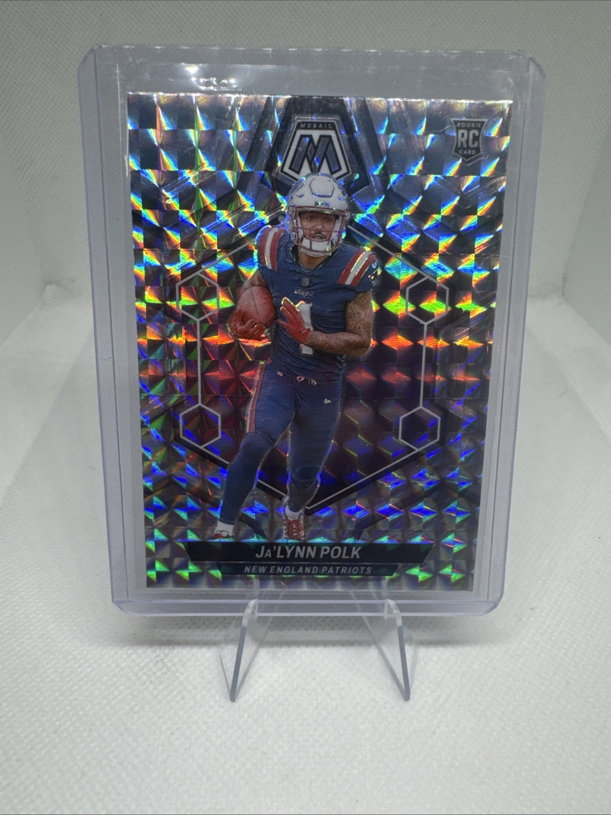 2024 Mosaic Football Mosaic Prizm Ja'Lynn Polk #337 RC
