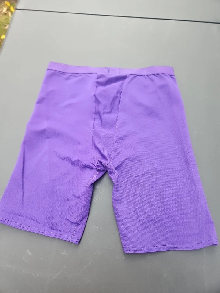 Pantalones Cortos Para Hombre Años 90 De Colección Bicicleta Atlética Spandex Bicicleta Ciclismo Púrpura Talla XL Foto 4 de 4