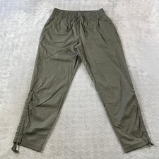 The North Face Aphrodite 2.0 Capri Pants Women Large Green Ruched Hiking Outdoor