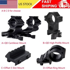 QD 1"25.4mm/30mm Ring Cantilever Scope Mount/High Profile Mount/Offset Mount US