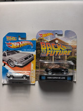 Hot Wheels Back To The Future Delorean Time Machine 2011 Super De Luxe SET