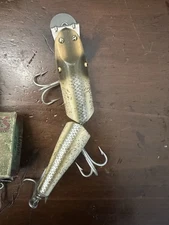 Vtg. C.C.B. Co. Wood Fishing Lure with Original Box Lures In Good Condition