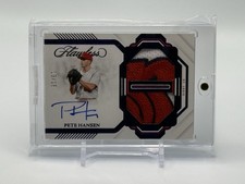 2023 Panini Flawless PETE HANSEN Dual Patch Sapphire AUTO #13/15 - CARDINALS