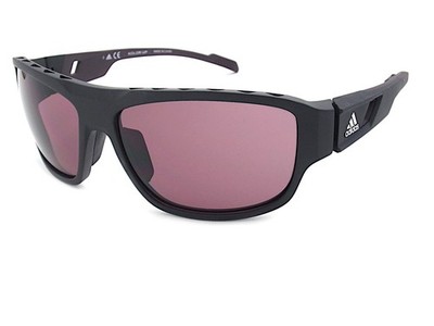 Adidas Sport Sonnenbrille mattschwarz bordeaux/dunkelrosa CAT.3 Gläser SP0045 02S