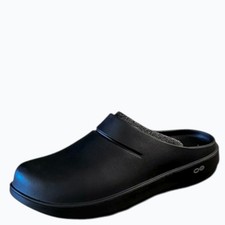 Oofos Mens Black Clog Size 10